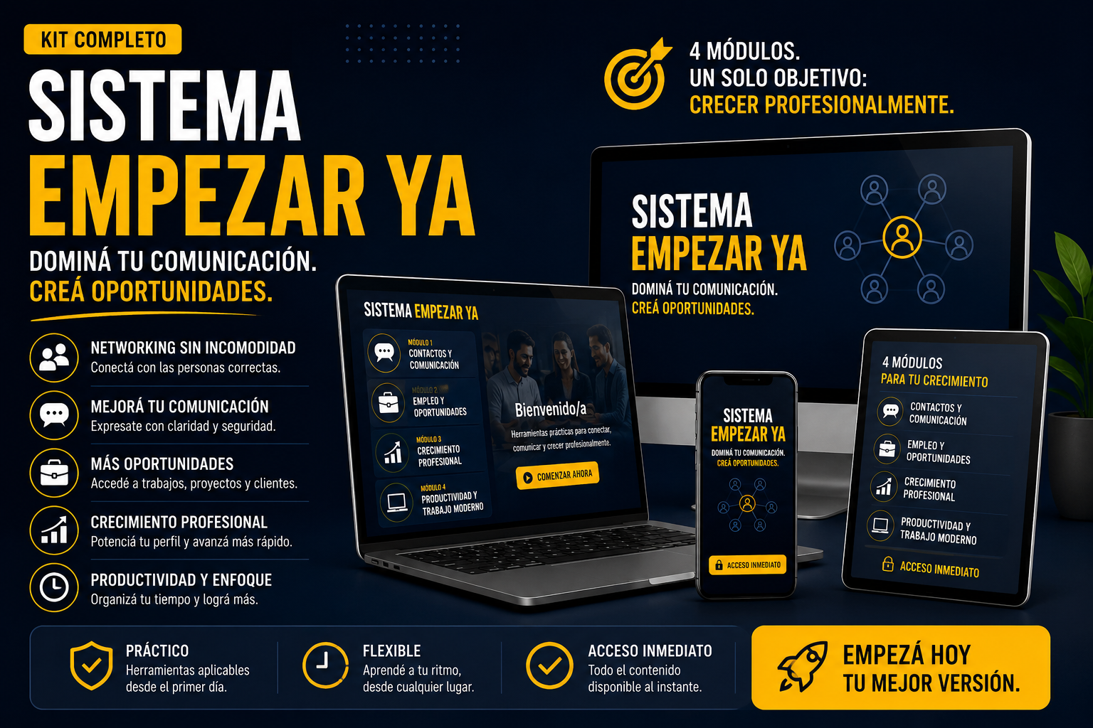 KIT 14 LIBROS DIGITALES EMPEZAR YA: DOMINÁ TU COMUNICACIÓN Y CREÁ OPORTUNIDADES 🚀